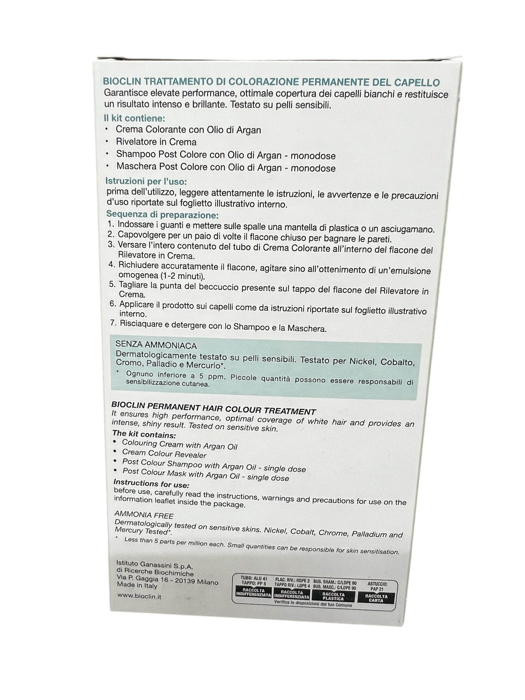 Colore per capelli fai da te N4 senza ammoniaca